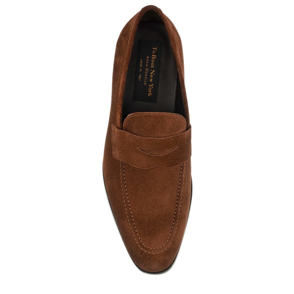 Tesoro Mid Brown Suede Slip On - Picture 3 of 4